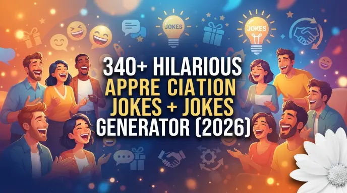 340 Hilarious Appreciation Jokes Jokes Generator (2026)