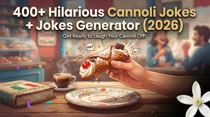 400 Hilarious Cannoli Jokes Jokes Generator (2026)
