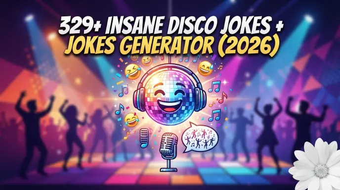 329 Insane Disco Jokes Jokes Generator (2026)