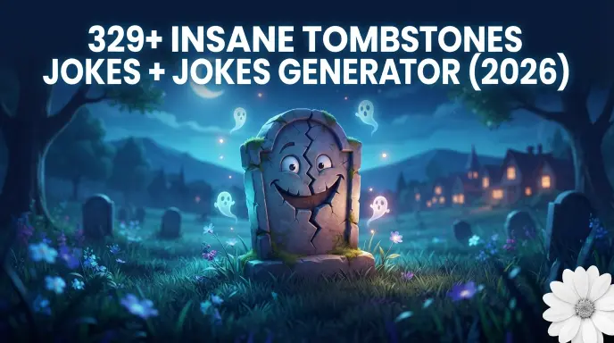 329 Insane Tombstones Jokes Jokes Generator (2026)